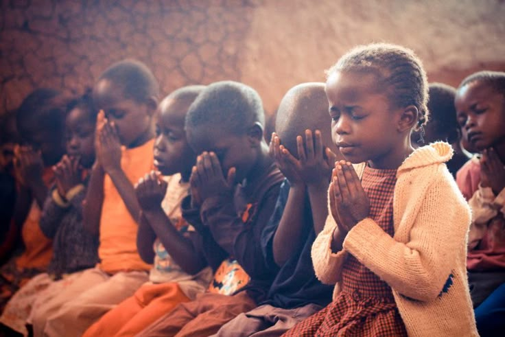 Children praying